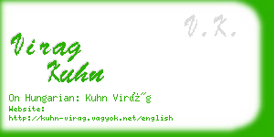 virag kuhn business card